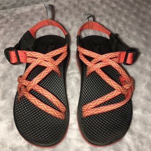 Kids Chacos size 2- orange and yellow
